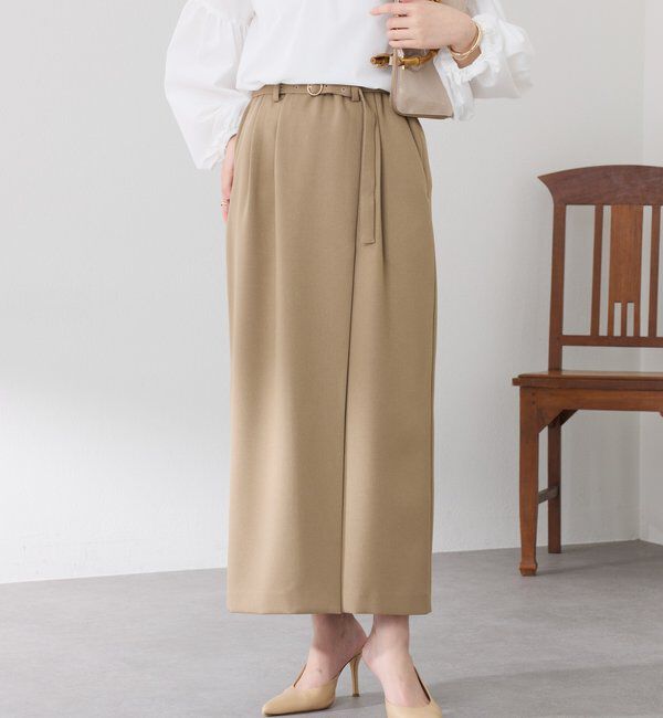  「ウールライクベルテッドスカート」|スカート|