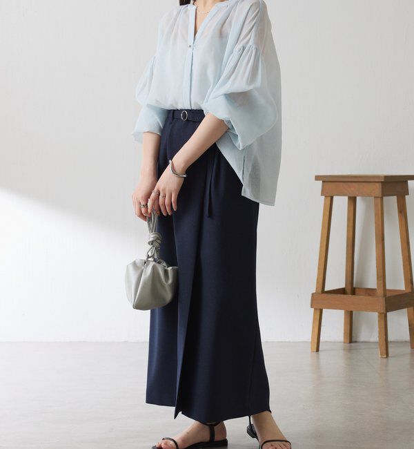  「ウールライクベルテッドスカート」|スカート|