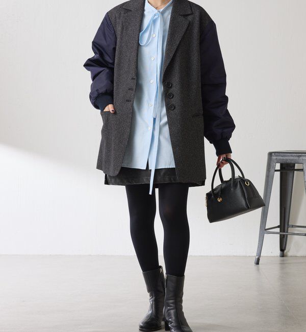  「ナローボウタイオーバーシャツ」|シャツ・ブラウス|