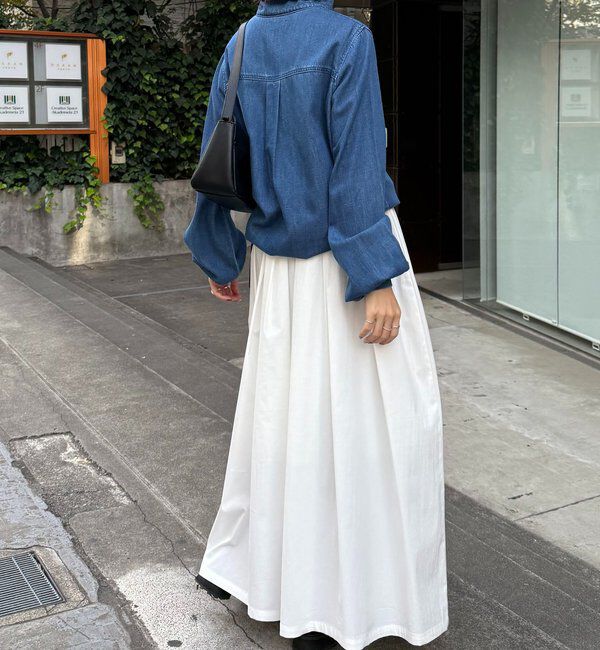  「Q.anos 2WAYデニムシャツ」|シャツ・ブラウス|