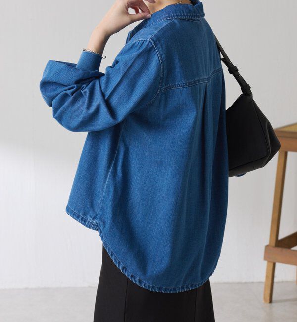 「Q.anos 2WAYデニムシャツ」|シャツ・ブラウス|