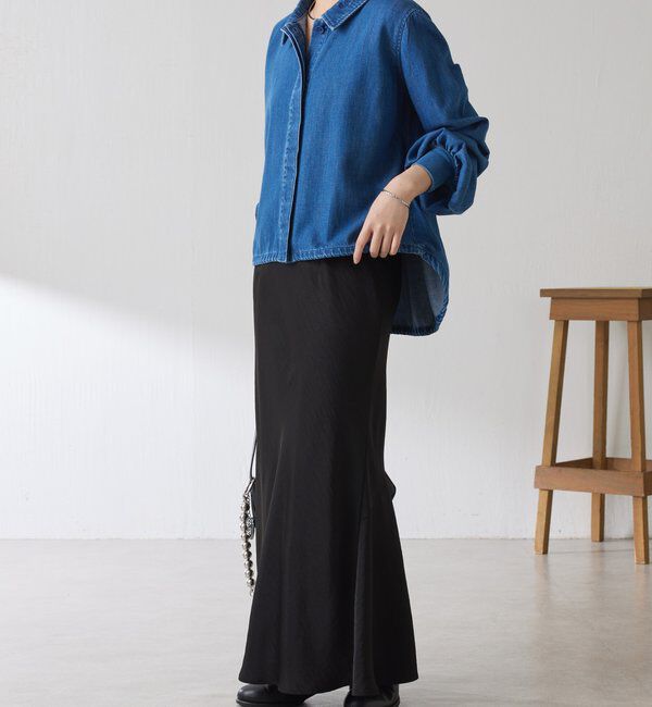  「Q.anos 2WAYデニムシャツ」|シャツ・ブラウス|