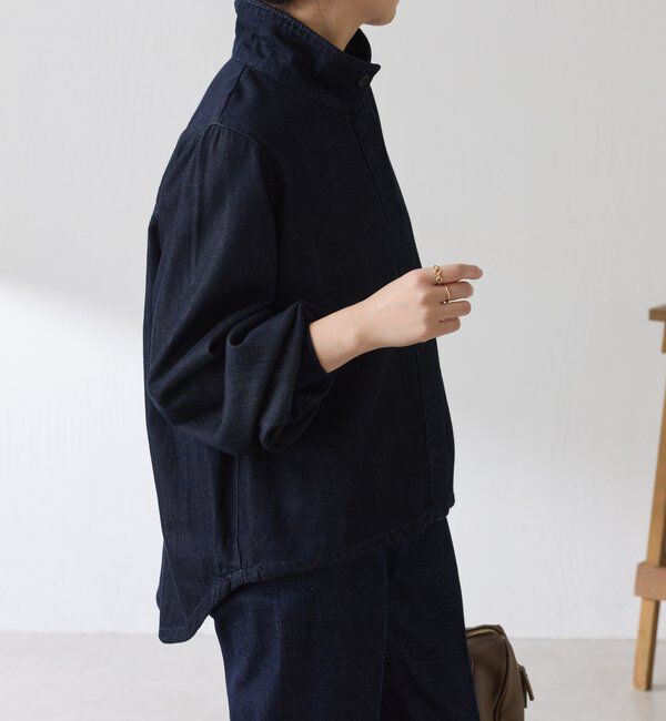  「Q.anos 2WAYデニムシャツ」|シャツ・ブラウス|