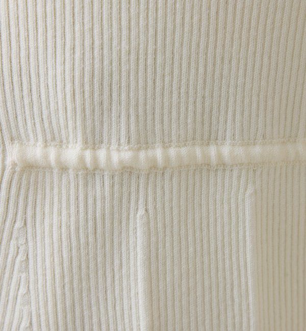  「リブペプラムカーディガン」|ニット・セーター|