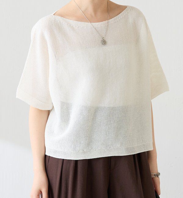  「シャーリーカーンハーフスリーブニット」|ニット・セーター|