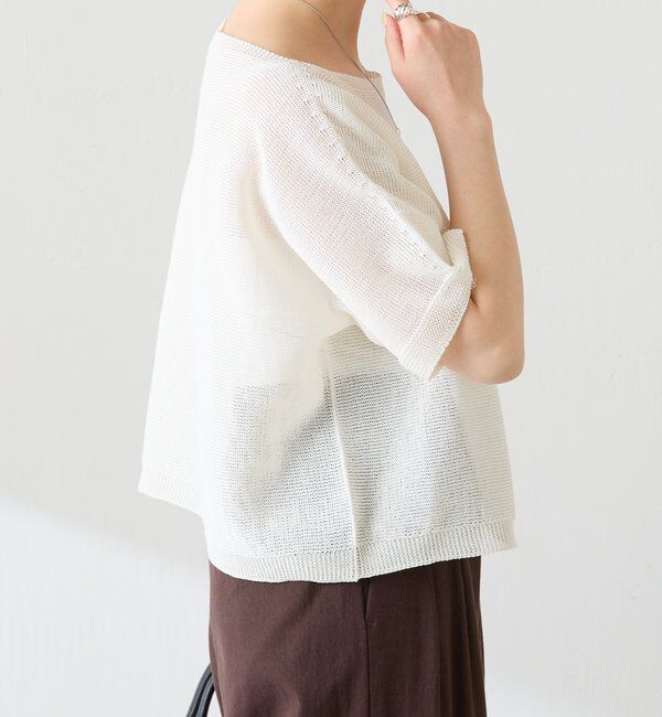  「シャーリーカーンハーフスリーブニット」|ニット・セーター|