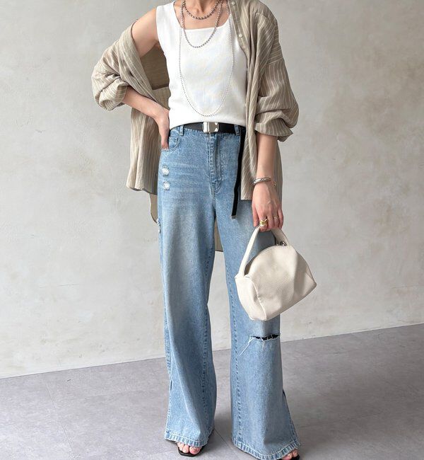  「スクエアニットタンク」|ニット・セーター|