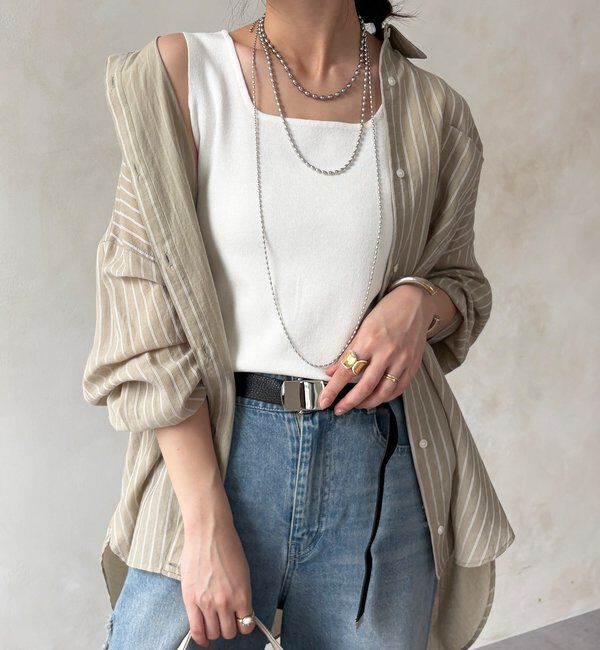  「スクエアニットタンク」|ニット・セーター|