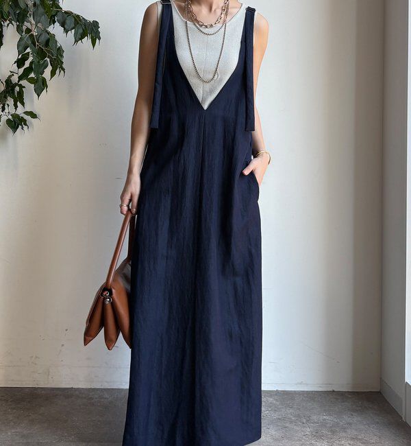  「【新色追加/前後2WAYで着られる】深Vワンピース」|ワンピース|