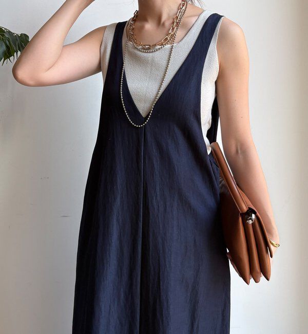 「【新色追加/前後2WAYで着られる】深Vワンピース」|ワンピース|