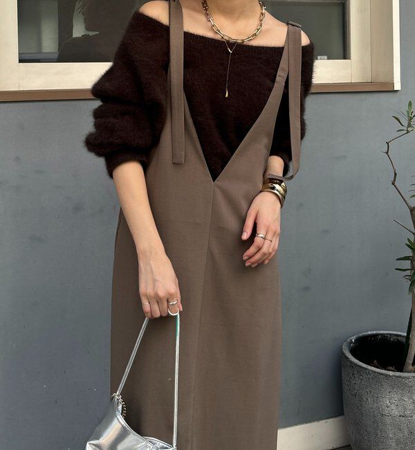  「【新色追加/前後2WAYで着られる】深Vワンピース」|ワンピース|