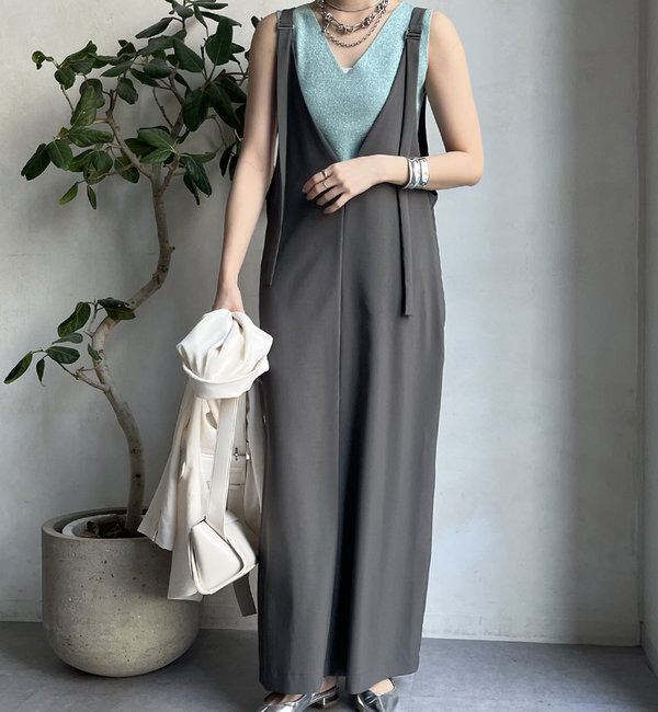  「【新色追加/前後2WAYで着られる】深Vワンピース」|ワンピース|