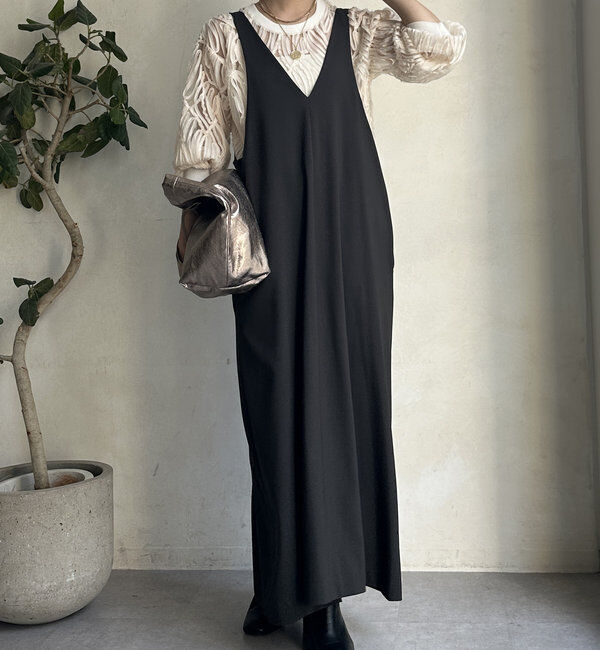  「【新色追加/前後2WAYで着られる】深Vワンピース」|ワンピース|