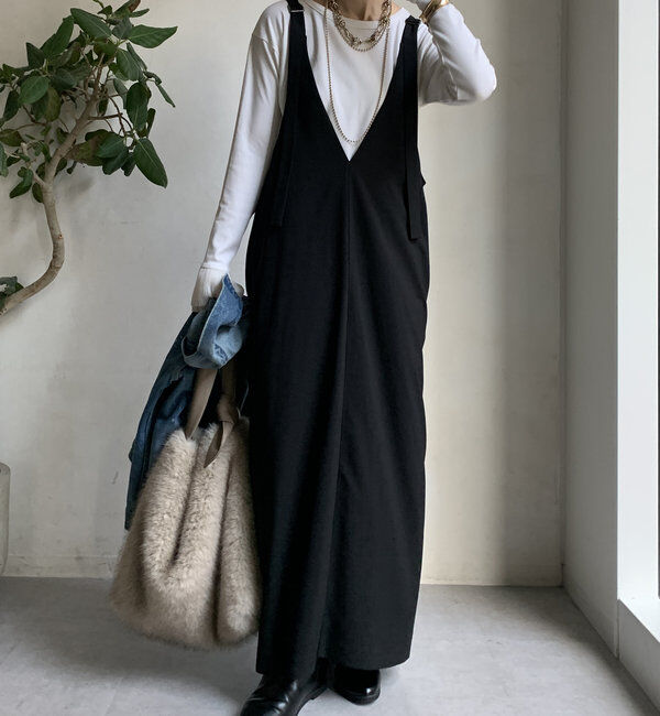  「【新色追加/前後2WAYで着られる】深Vワンピース」|ワンピース|
