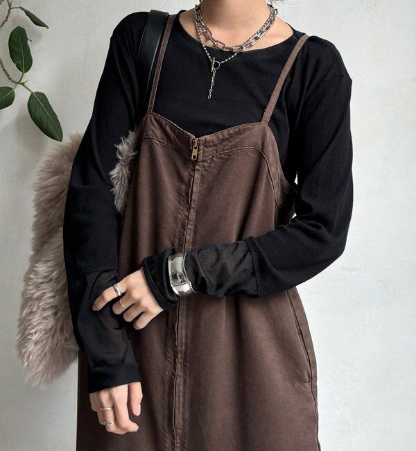  「【柔らかい着心地】袖シアーリブTEE」|Tシャツ・カットソー|