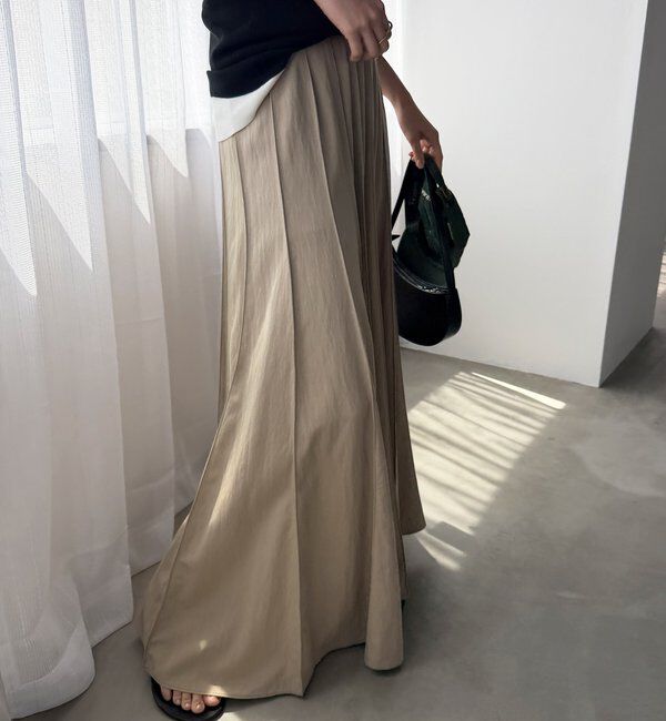  「パネルプリーツスカート」|スカート|