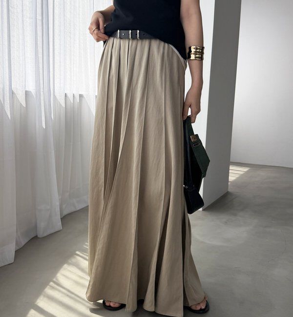  「パネルプリーツスカート」|スカート|