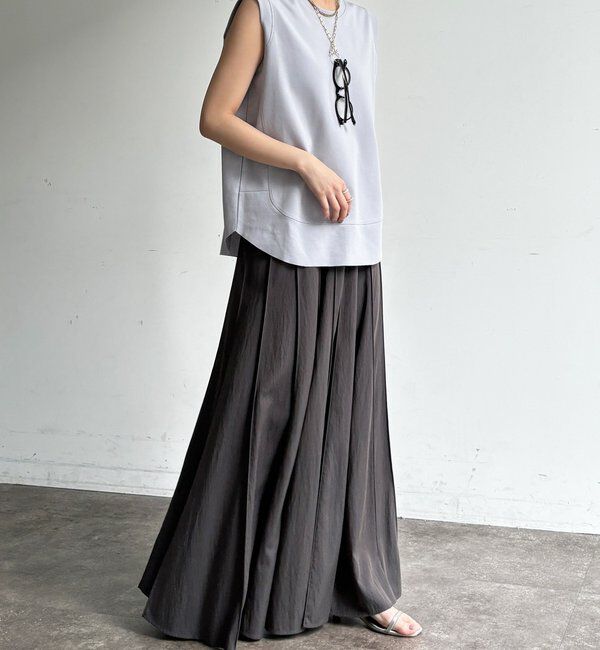  「パネルプリーツスカート」|スカート|