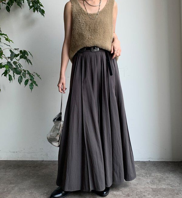  「パネルプリーツスカート」|スカート|