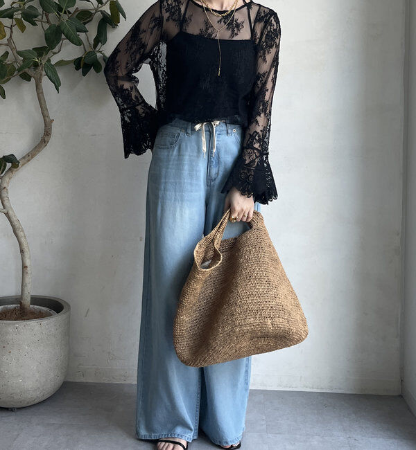  「レースフレアブラウス」|シャツ・ブラウス|