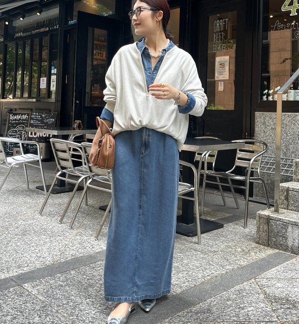  「【新色追加】【インフルエンサー OKOCHI企画】ハーフジップスウェット」|Tシャツ・カットソー|