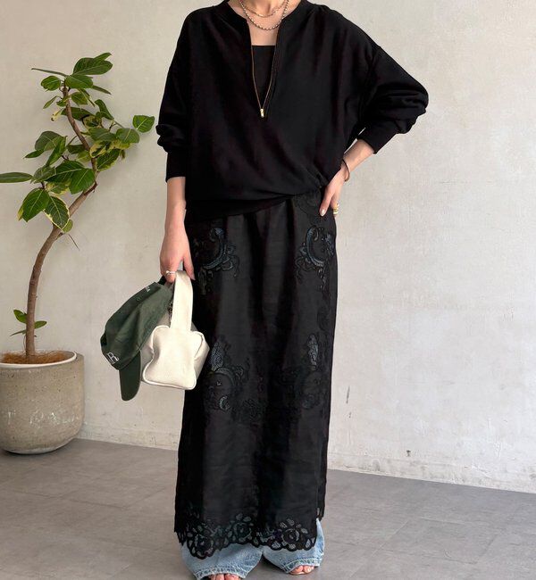  「【新色追加】【インフルエンサー OKOCHI企画】ハーフジップスウェット」|Tシャツ・カットソー|