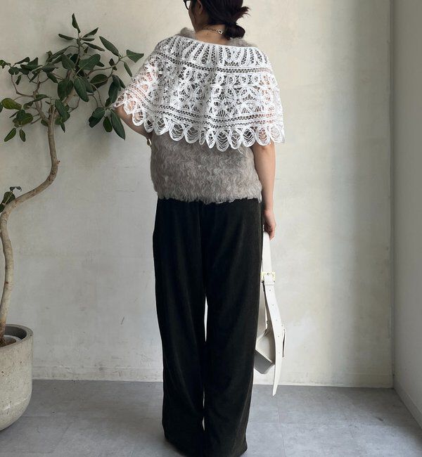  「【REI企画カラーあり】【前後2WAY】シャギーニットベスト」|ニット・セーター|