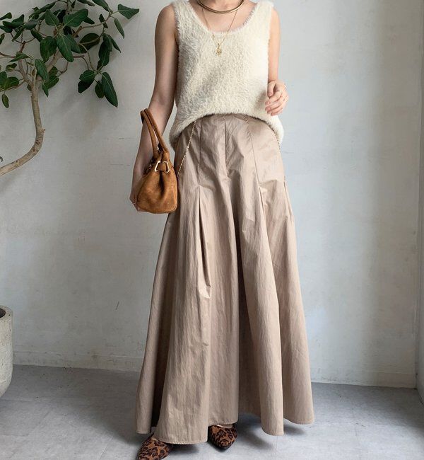  「前後2WAYシャギーニットタンクベスト」|ニット・セーター|