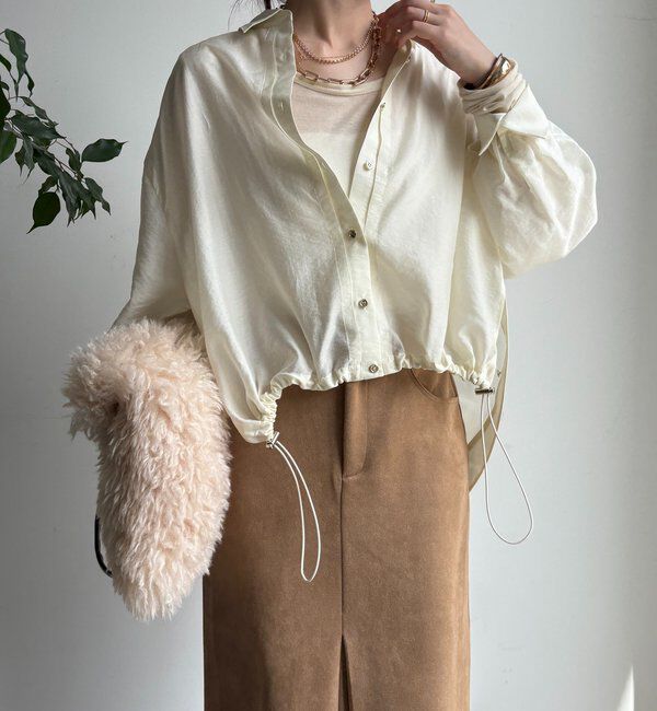  「襟付シアースピンドルブラウス」|シャツ・ブラウス|