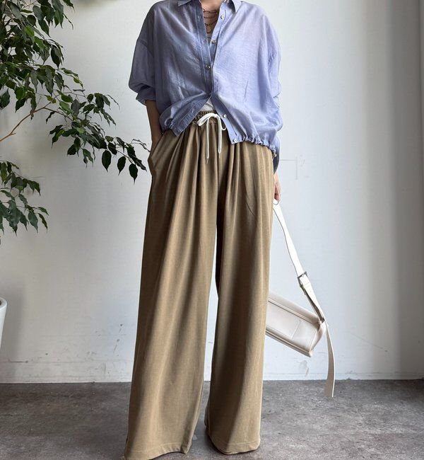  「襟付シアースピンドルブラウス」|シャツ・ブラウス|