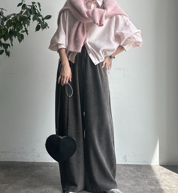  「襟付シアースピンドルブラウス」|シャツ・ブラウス|