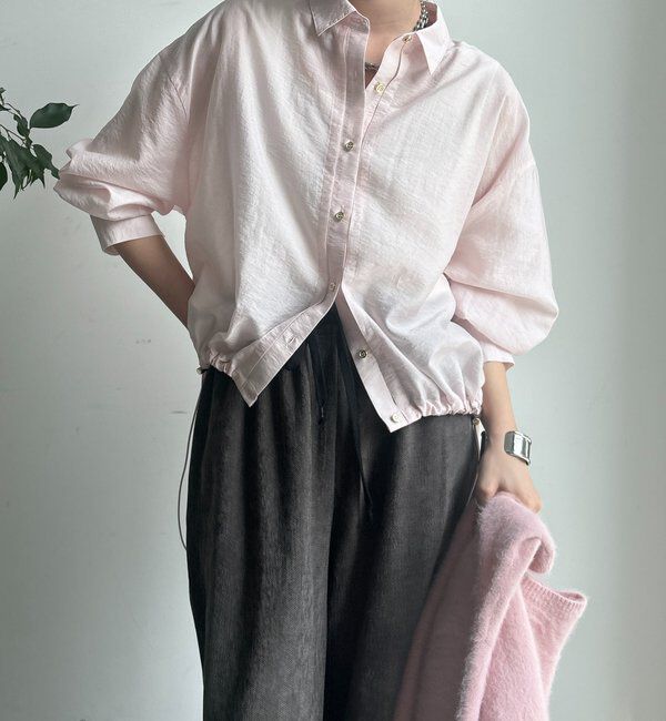  「襟付シアースピンドルブラウス」|シャツ・ブラウス|