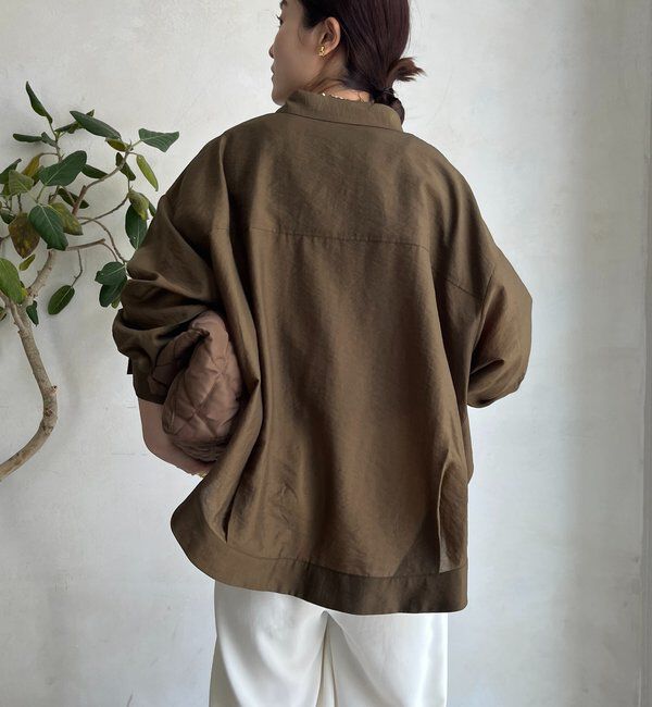  「襟付シアースピンドルブラウス」|シャツ・ブラウス|