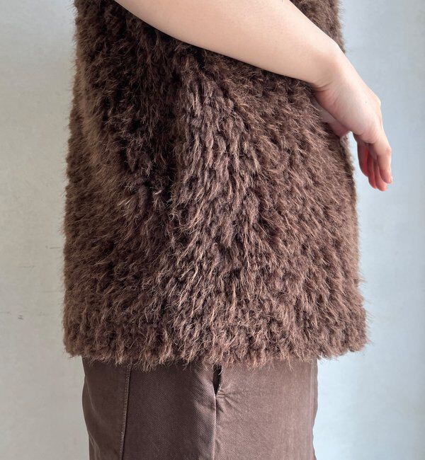  「フェイクカシミヤファーベスト」|ベスト・ジレ|