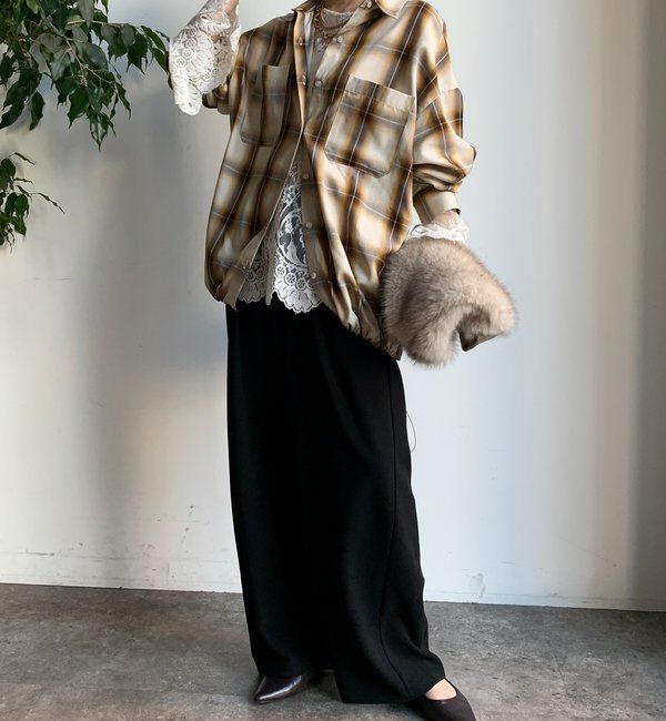  「オンブレチェックドロストシャツ」|シャツ・ブラウス|