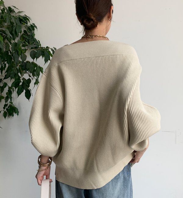  「フロントジップニット」|ニット・セーター|