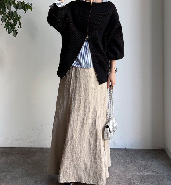  「フロントジップニット」|ニット・セーター|