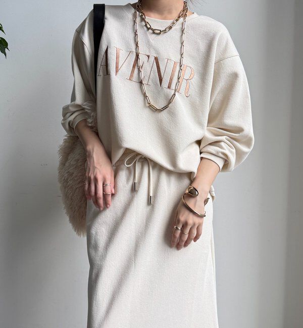  「セットアップラグランロゴ刺繍プルオーバー」|Tシャツ・カットソー|