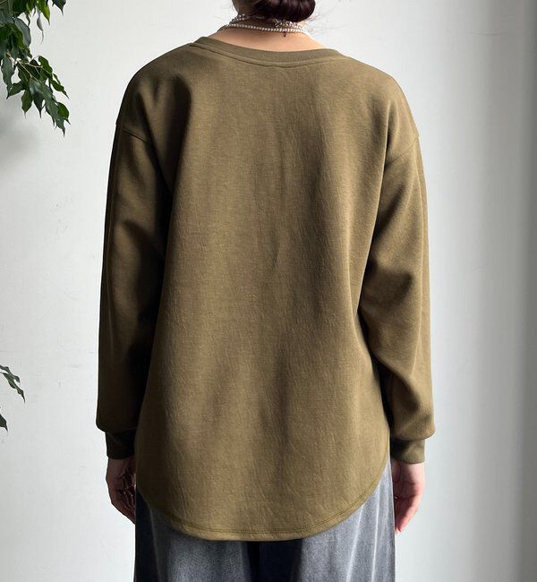  「セットアップラグランロゴ刺繍プルオーバー」|Tシャツ・カットソー|