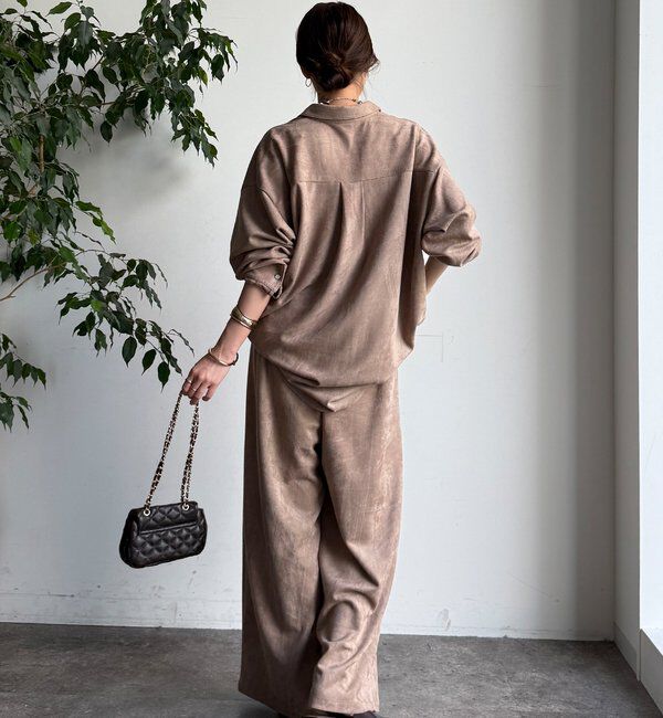  「スウェードタックパンツ」|チノ|