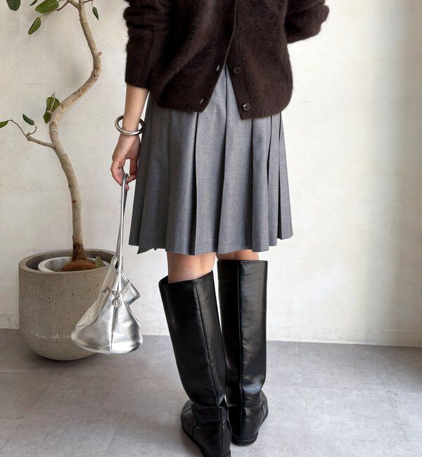  「ミドル丈プリーツスカート」|スカート|