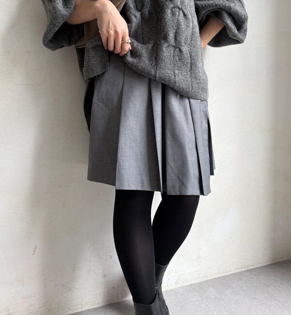  「ミドル丈プリーツスカート」|スカート|