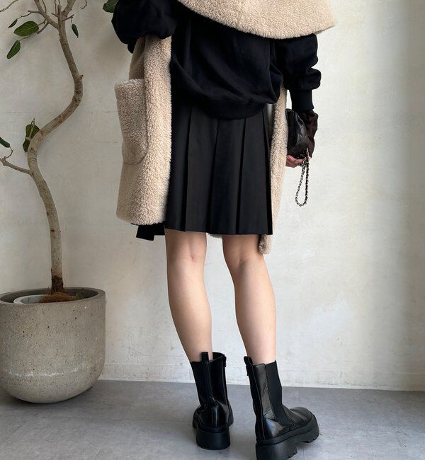  「ミドル丈プリーツスカート」|スカート|