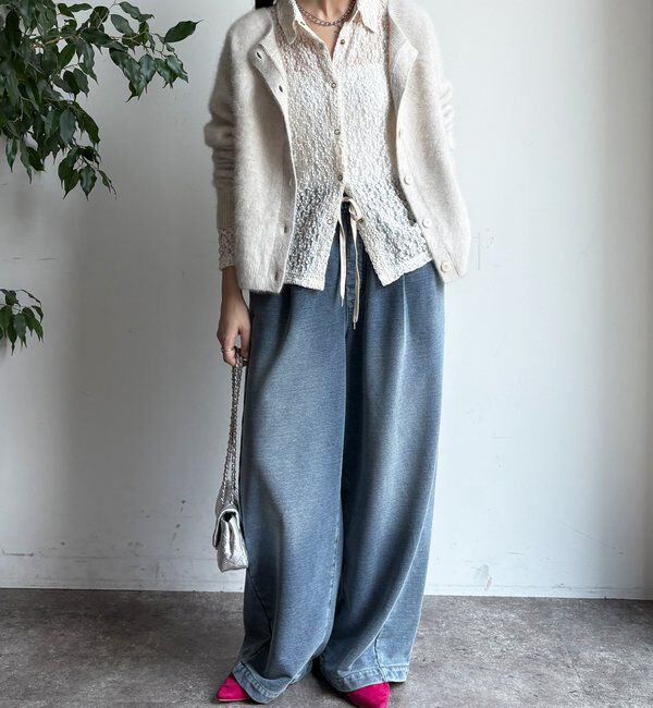  「ファーカシミヤカーディガン」|カーディガン|