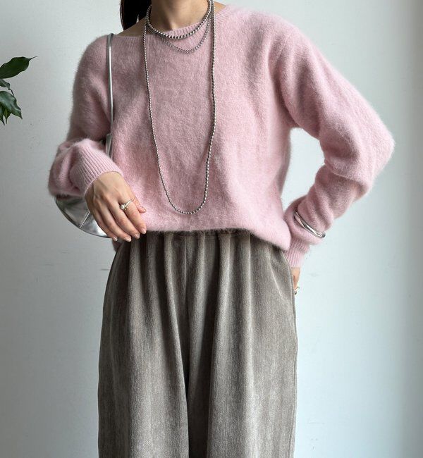  「ファーカシミヤカーディガン」|カーディガン|