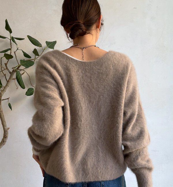  「ファーカシミヤカーディガン」|カーディガン|