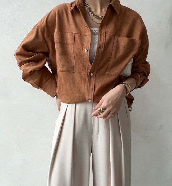  「スウェードシャツ」|シャツ・ブラウス|