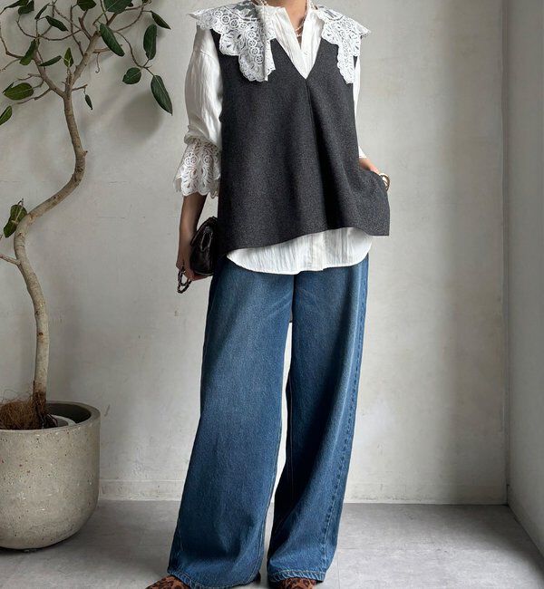  「レースカラーブラウス」|シャツ・ブラウス|