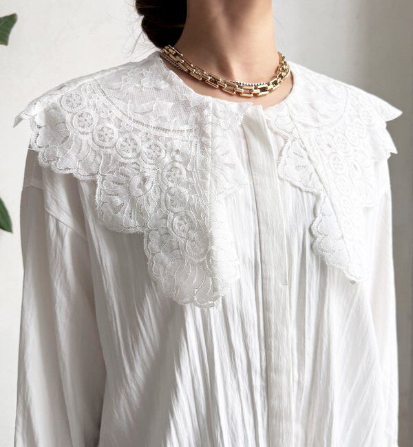  「レースカラーブラウス」|シャツ・ブラウス|