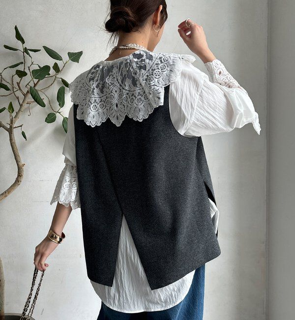  「レースカラーブラウス」|シャツ・ブラウス|